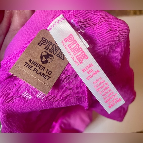 PINK lace fabric Hiphuggers, Size: XL, Color: Fuchsia/Pink - Picture 4 of 6